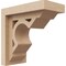 Ekena Millwork 3"W x 6"D x 6"H Classic Sheridan Rough Cedar Woodgrain TimberThane Corbel, Primed Tan CORUR03X06X06SHERCPR - alternate 1